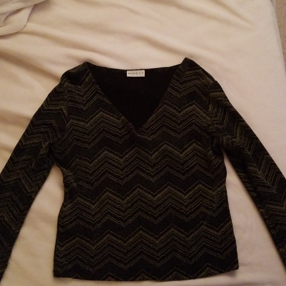 ❤🧥Ninety V-Neck Blouse